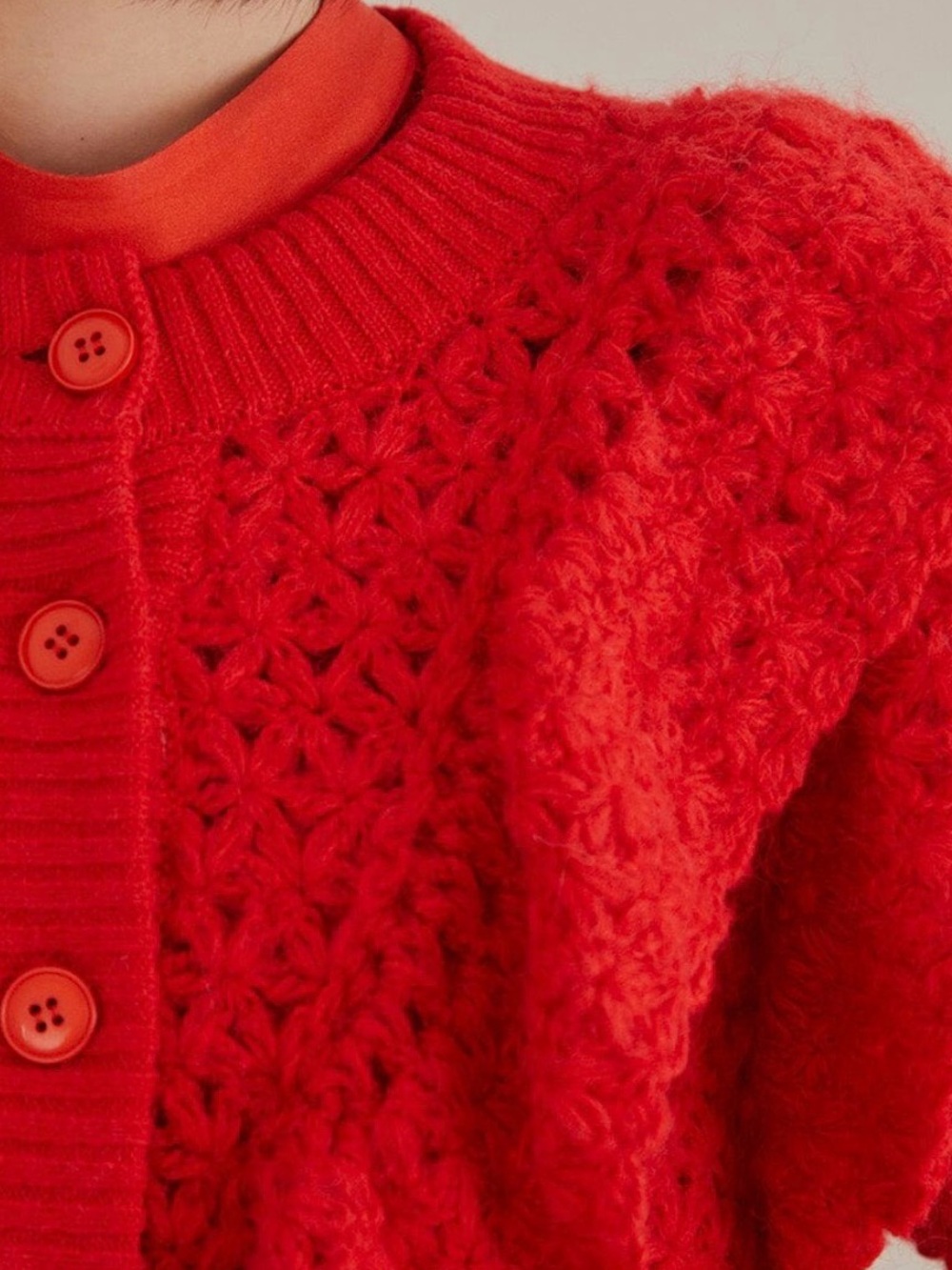 Farm Rio
Red Flower Texture Knit Cardigan - Picture 3 of 16